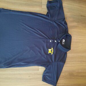 Navy MIchigan State Polo. Size Large-Free Shipping!